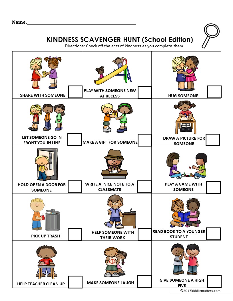 Acts of Kindness Ideas for Kids With Free Printable ...