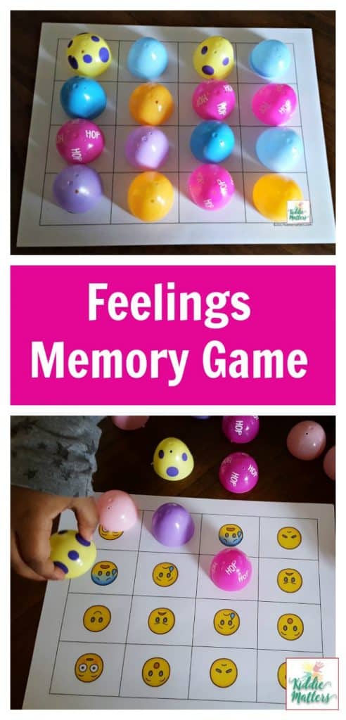 Plastic Easter Egg Feelings Memory Game