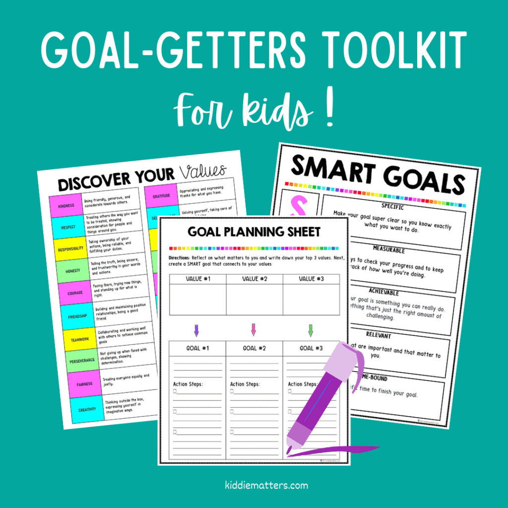 Teach Kids how to set goals kiddie matters